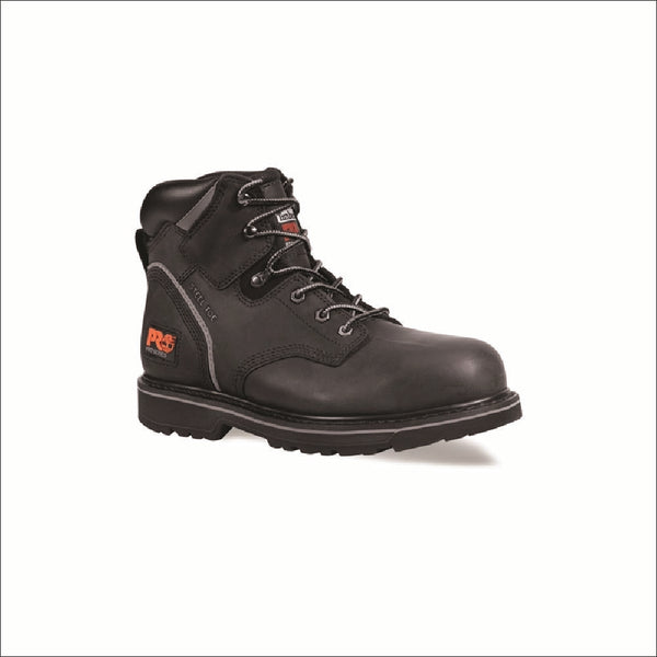 Timberland PitBoss 6” Steel Toe Safety Work Boots - Black Oiled Nubuck