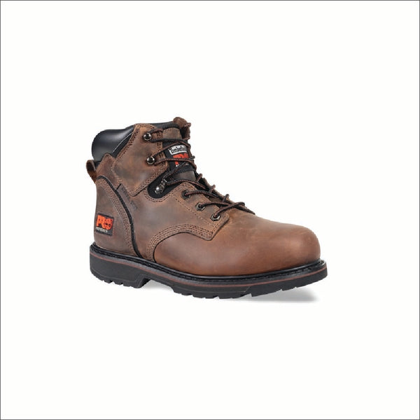 Timberland PitBoss 6” Steel Toe Safety Work Boots - Brown Oiled Nubuck